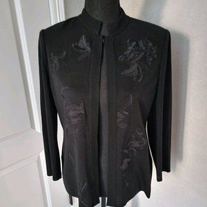 Black Ming Wang Knit Jacket